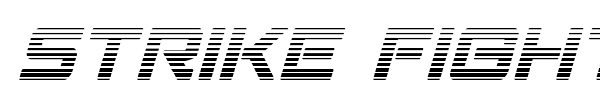 Strike Fighter font preview