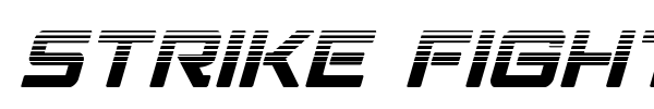 Strike Fighter font preview