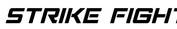 Strike Fighter font preview