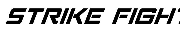 Strike Fighter font preview
