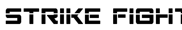 Strike Fighter font preview