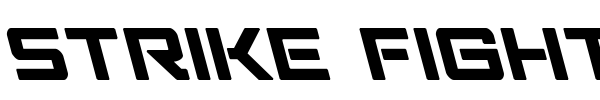 Strike Fighter font preview