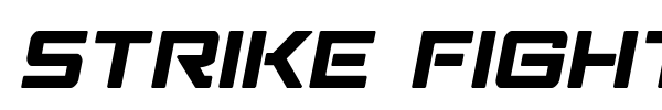 Strike Fighter font preview