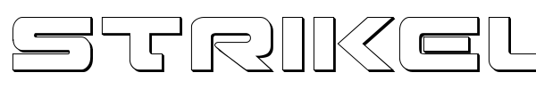 Strikelord font preview