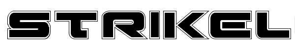 Strikelord font preview