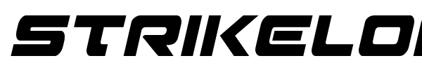 Strikelord font preview