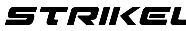 Strikelord font preview