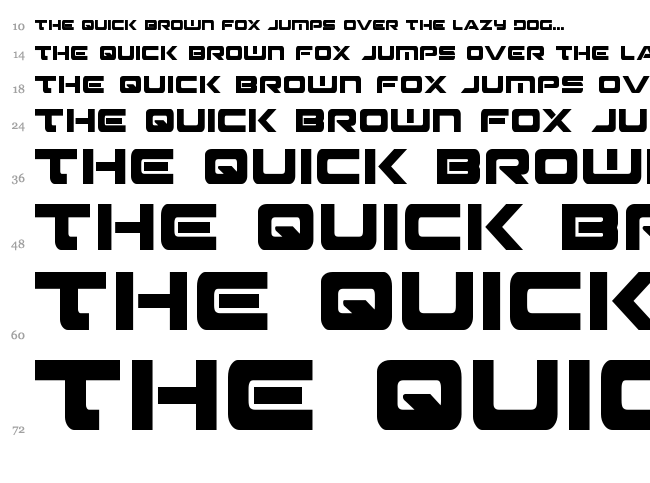 Strikelord font waterfall