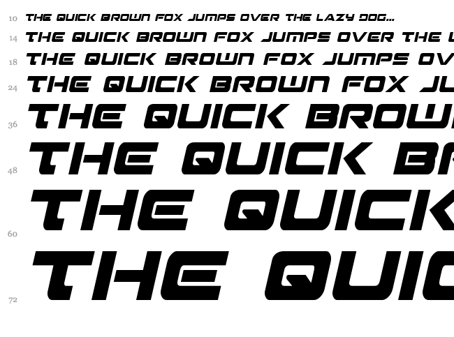Strikelord font waterfall