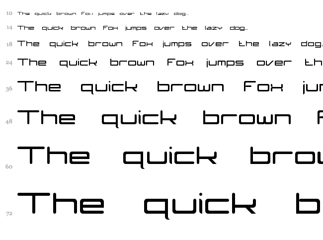 SubZer0 font waterfall