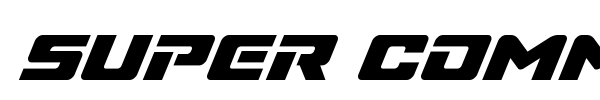 Super Commando font