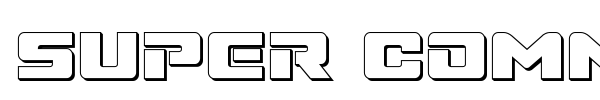 Super Commando font preview