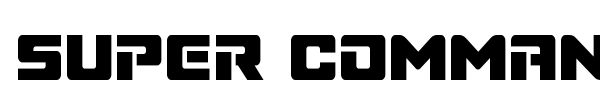 Super Commando font preview