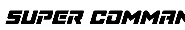 Super Commando font preview