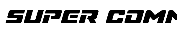 Super Commando font preview