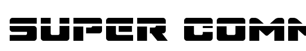 Super Commando font preview