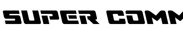 Super Commando font preview