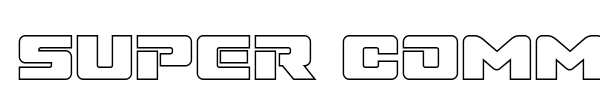 Super Commando font preview