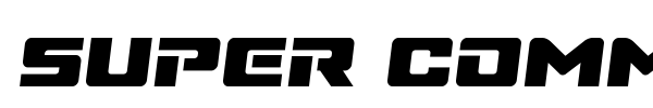 Super Commando font preview