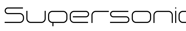 Supersonic font