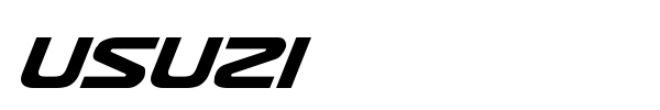 Usuzi font