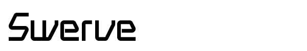 Swerve font preview