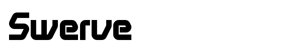 Swerve font preview