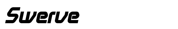 Swerve font preview