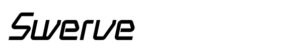 Swerve font preview