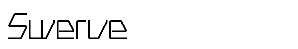 Swerve font preview