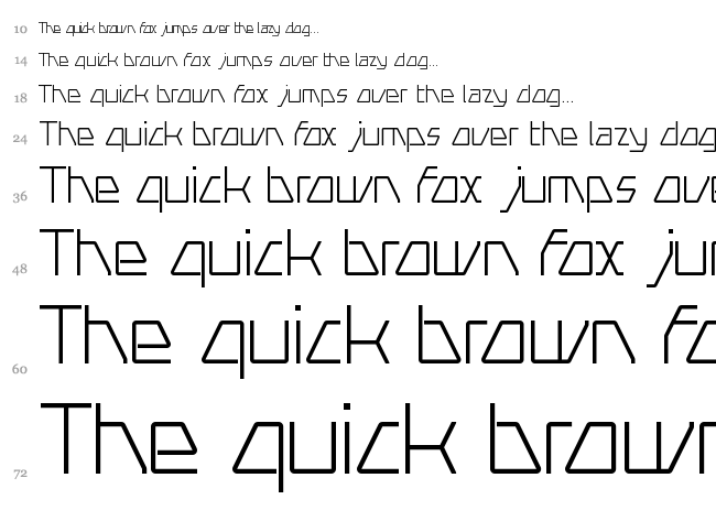 Swerve font waterfall