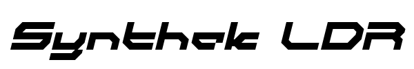 Synthek LDR font
