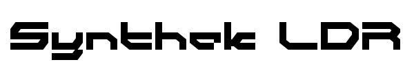 Synthek LDR font preview