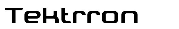 Tektrron font