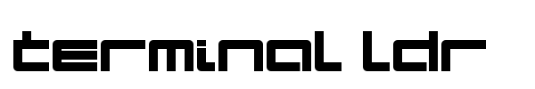 Terminal LDR font