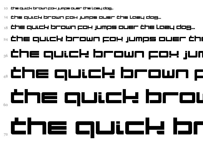 Terminal LDR font waterfall