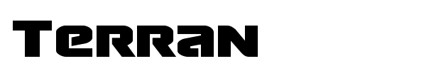 Terran font preview