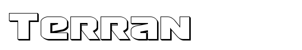 Terran font preview