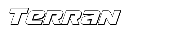Terran font preview