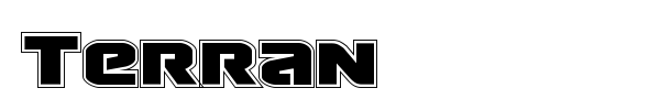 Terran font preview