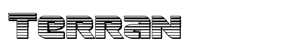 Terran font preview