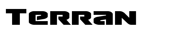 Terran font preview