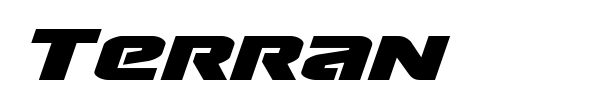 Terran font preview