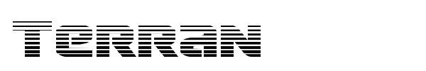 Terran font preview