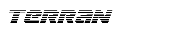 Terran font preview