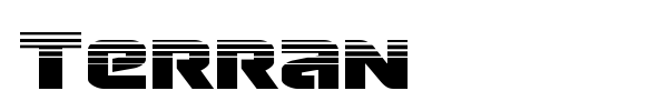 Terran font preview