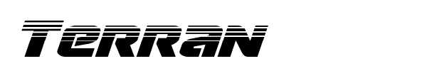 Terran font preview