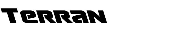 Terran font preview