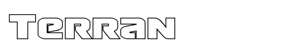 Terran font preview