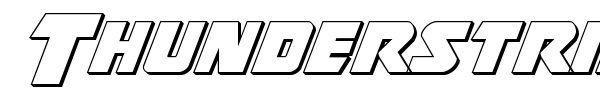 Thunderstrike font preview
